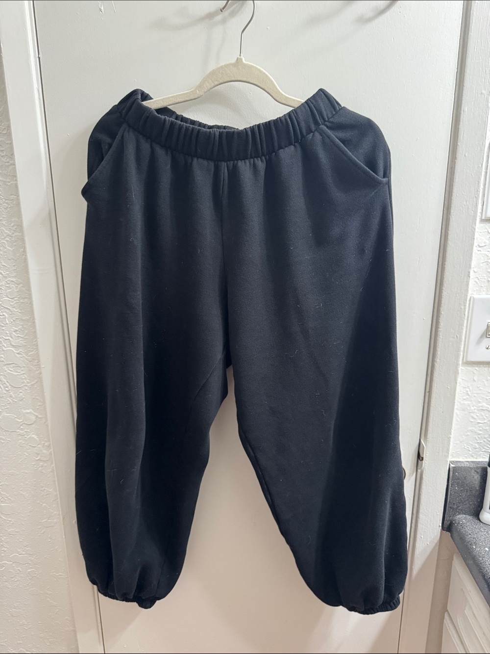 PINK Victoria's Secret Black Elastic Waist Jogger Pants